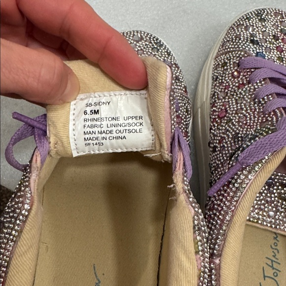Betsey Johnson colorful rhinestone sneakers size 6.5 women’s - Picture 3 of 5